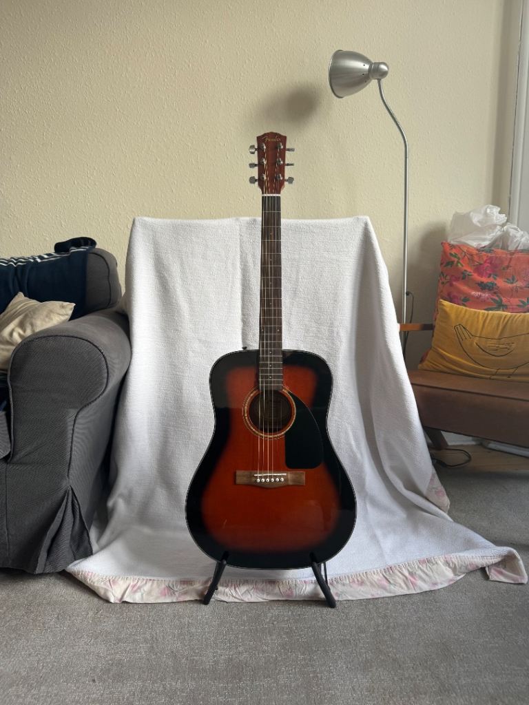 Fender CD-60 Acoustic Guitar, Sunburst