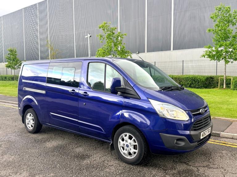 2014/63 FORD TRANSIT CUSTOM LIMITED 2.2 TDCI 155 PS-5 SEAT FACTORY CREWCAB VAN!!