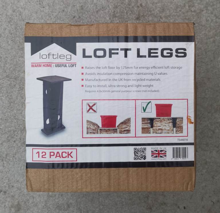 Loft legs 1 pack for insulation 