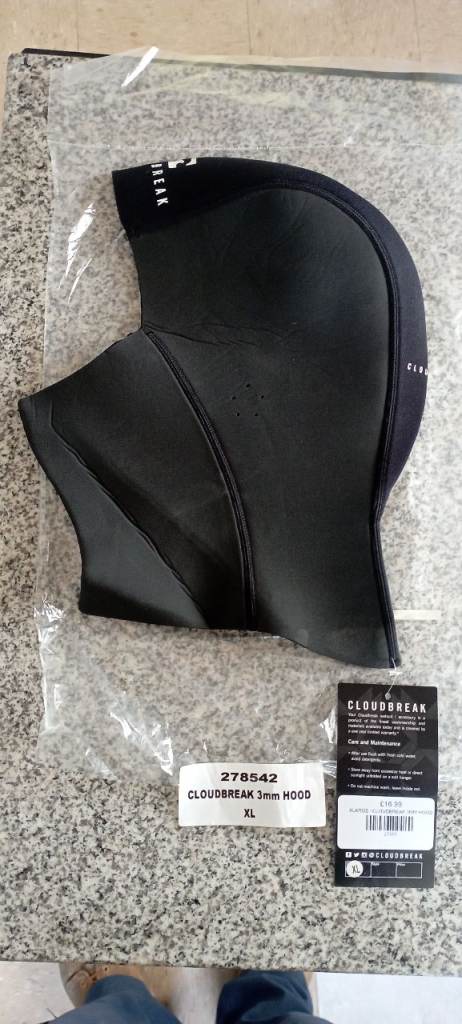 cloudbreak diving hood, 3mm, new, xl size.