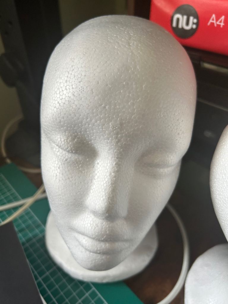 Polystyrene Display Head – Great for Wigs or Crafts