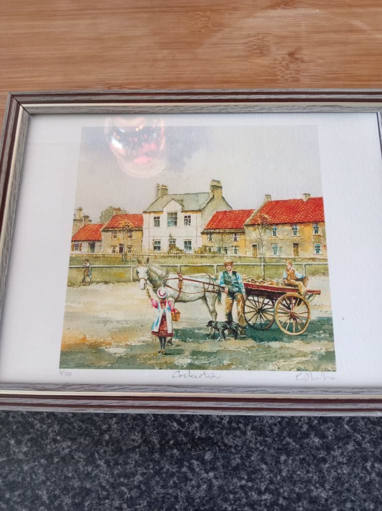 Lovely painting of cockerton green by the artist Eric Thompson 
