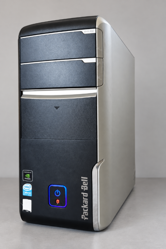 Refurbished Packard Bell Desktop PC – Intel Core 2 Duo, NVIDIA GT 730