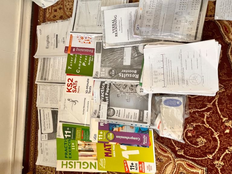 Large Bundle of 11+ books and practice tests