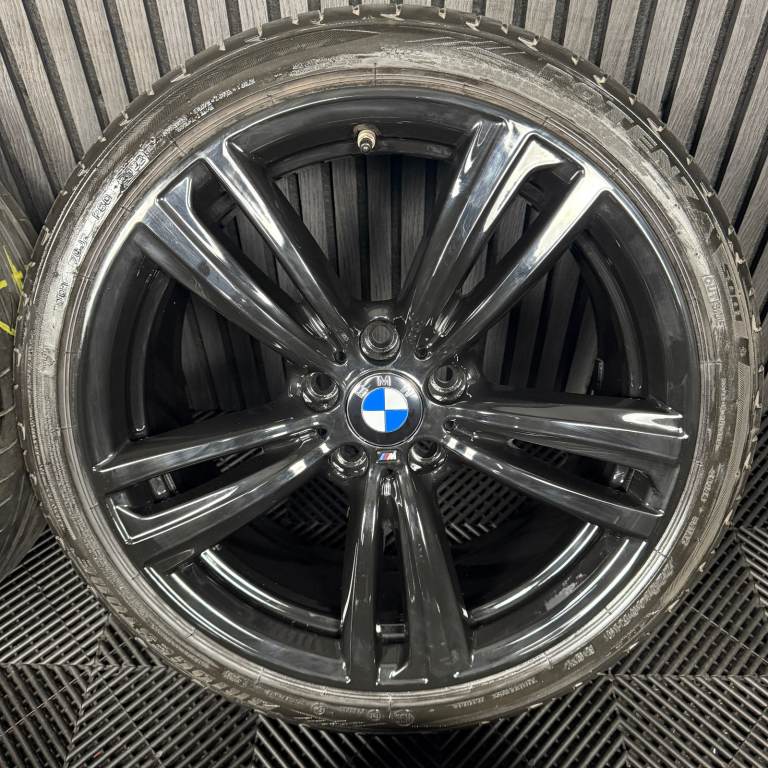 19" GENUINE BMW 3 SERIES 442 BLACK M SPORT F30 F31 F32 E90 ALLOY WHEELS TYRES