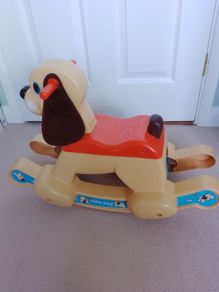 Vintage Fisher-Price Puppy Rocker - 1985 ride-On Toy