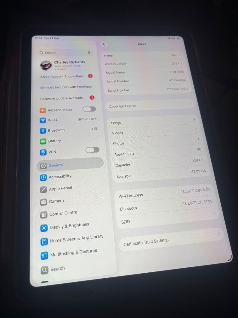 iPad 2025 A16