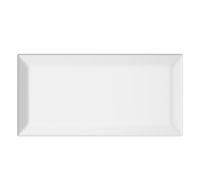 Metro White Bevel ceramic tiles