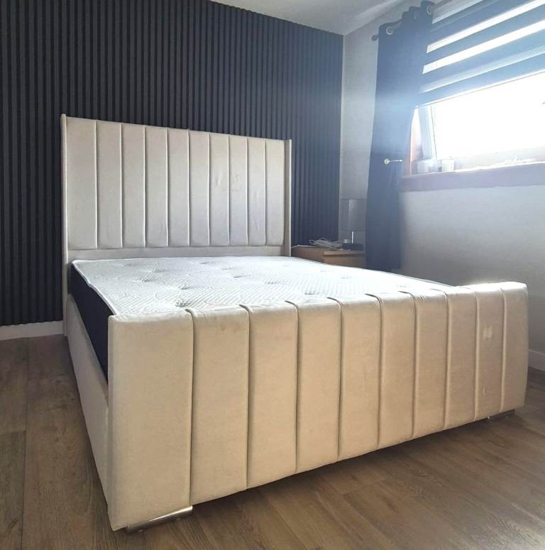 Affordable Luxury || Double 4FT Royal Wing Bed Frame - Modern & Comfort || Free Delivery
