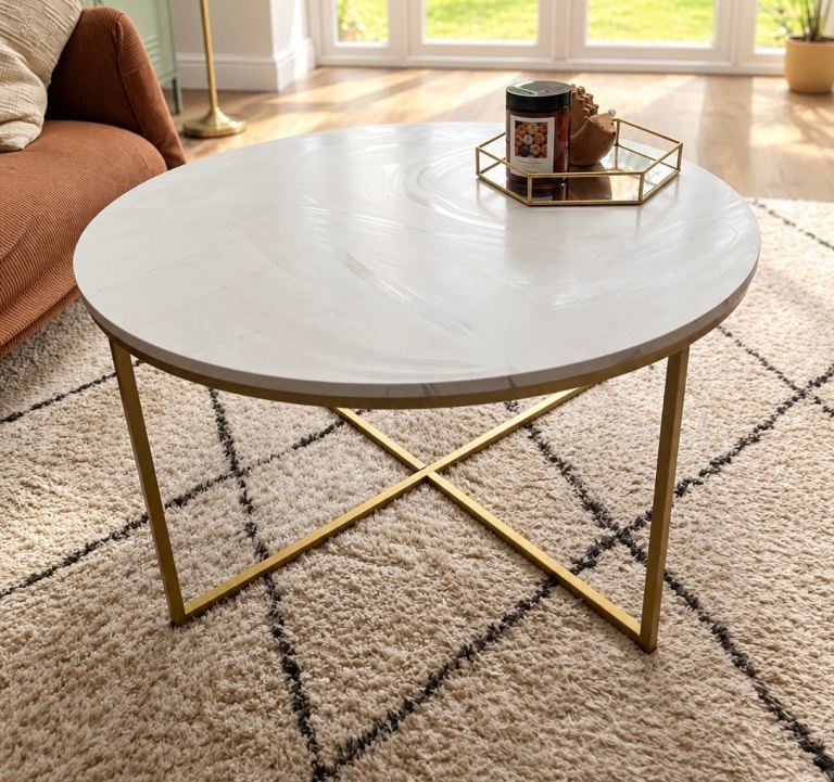 Round coffee table