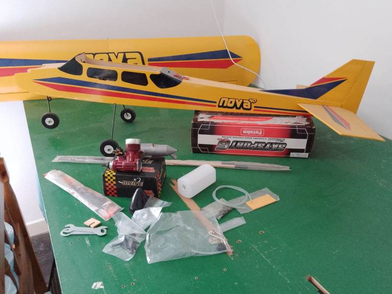 Nova RC Plane Model Kit – Yellow, Good Condition, £50.00 for Sale