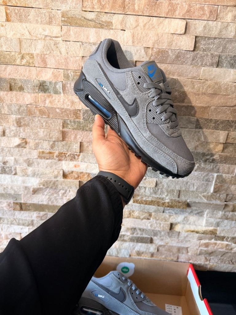 New Nike Air Max 90 Trainers – Grey, UK 6