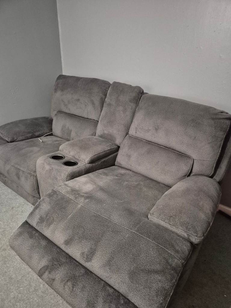 Electric double recliner cinema style sofa