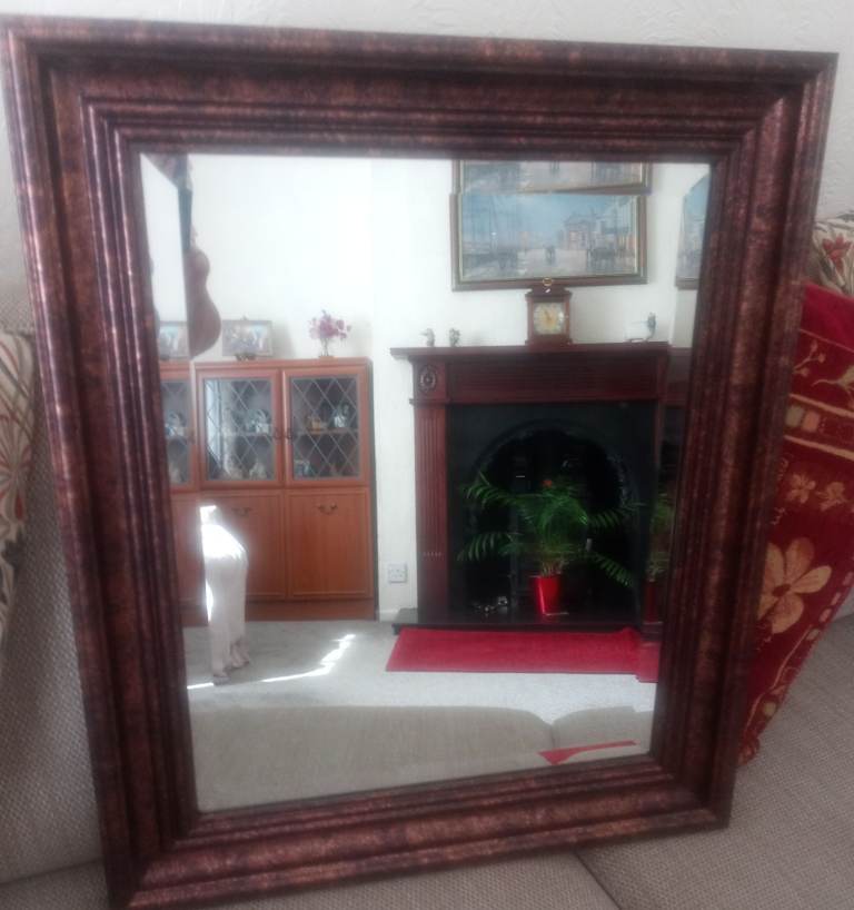 Large Beveled mirror 