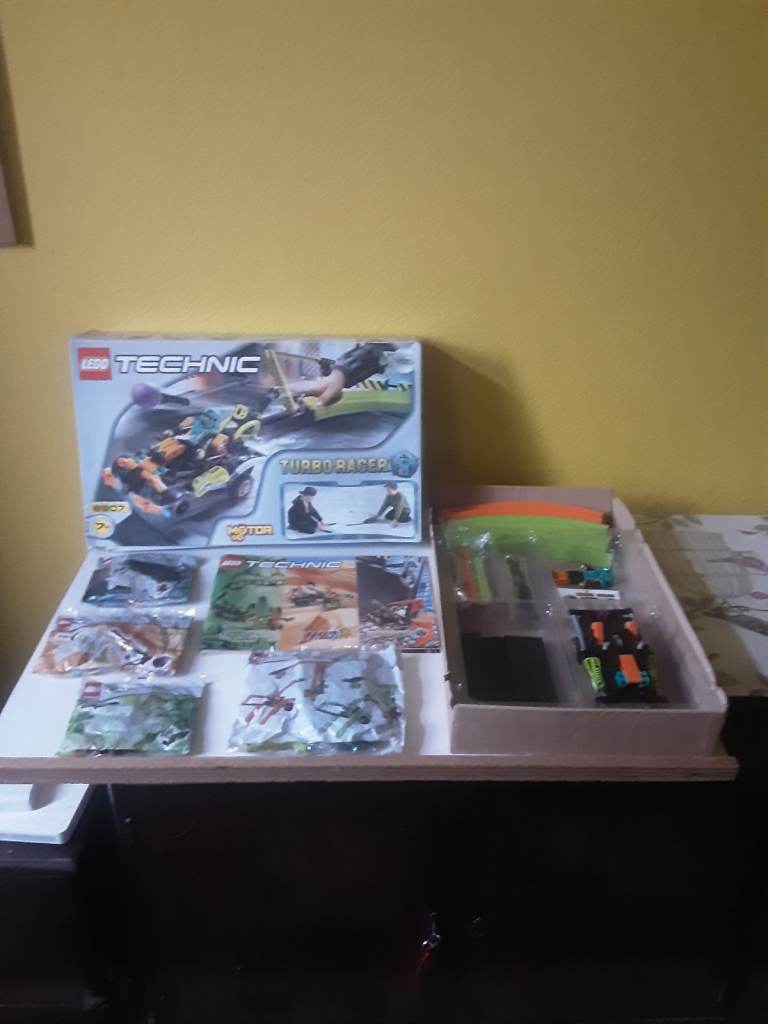 Lego  8307 .Technic Turbo Racer .Boxed with instructions  .Mostly  unopened. 