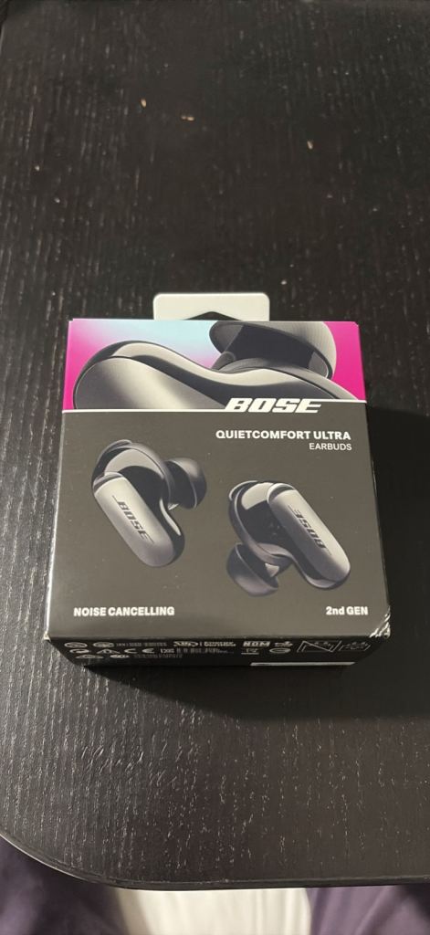 Brand new Bose quietcomfort ultra earbuds 2nd gen black plus case and ear tips