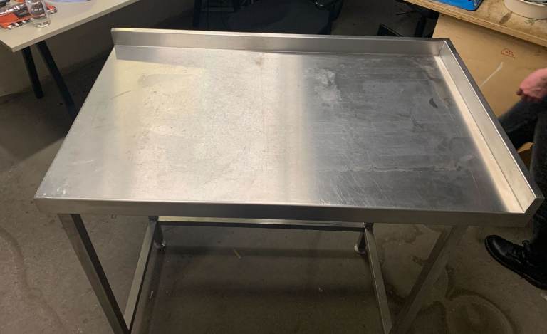 Stainless Steel Prep Table with Upstand