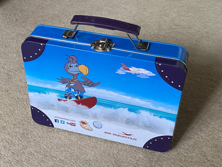 Air Mauritius Collector’s Tin Case – Fun Dodo Surfing Design
