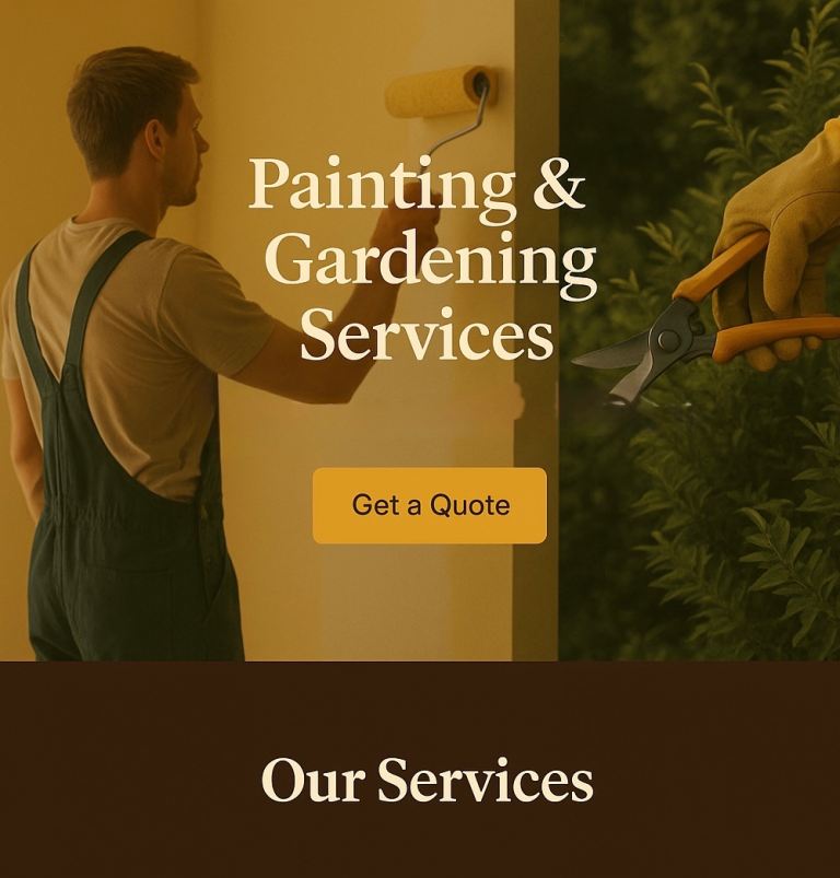 Garden clearance grass cutting, strimming, Exterior Painting 