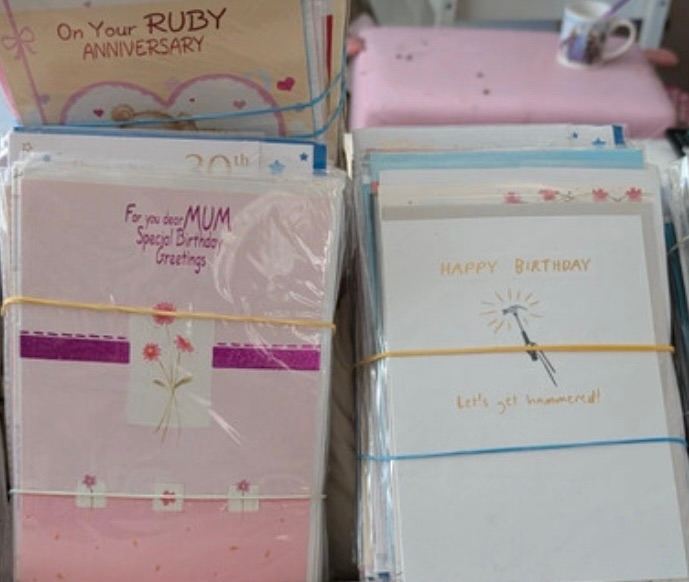 Bundles of Assorted New Greeting Cards – Ruby Anniversary, Birthday, Mum
