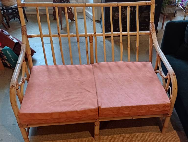2 seater bamboo conservatory sofa