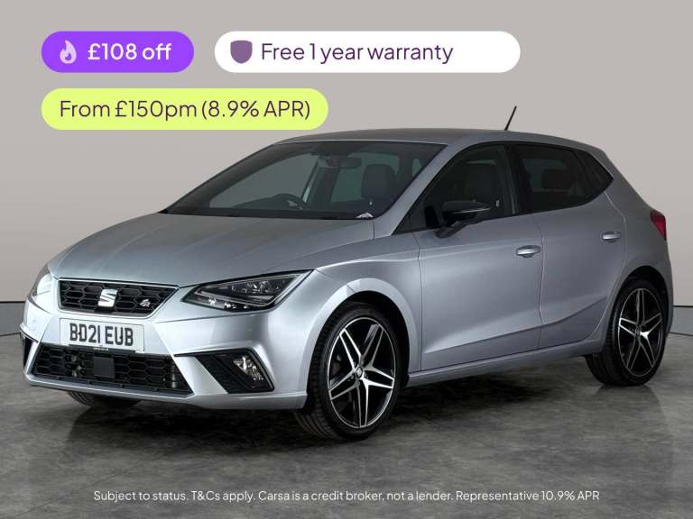 2021 SEAT Ibiza 1.0 TSI FR Sport Hatchback 5dr Petrol Manual Euro 6 (s/s) (110 ps) - BLUETO Hatch...