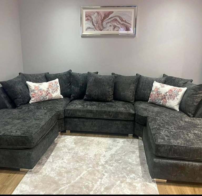 Premium Fabric Bishop U Shape Corner Sofa -- Cash On Delivery🚚