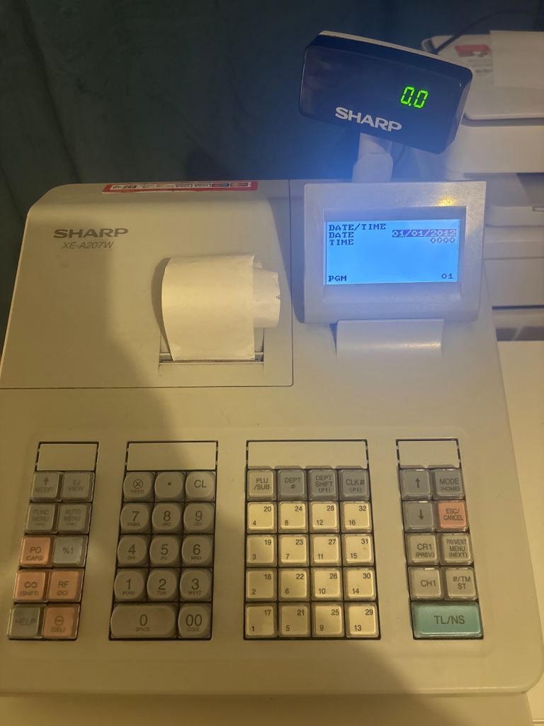 Sharp ER-A330 Cash Register with External Display