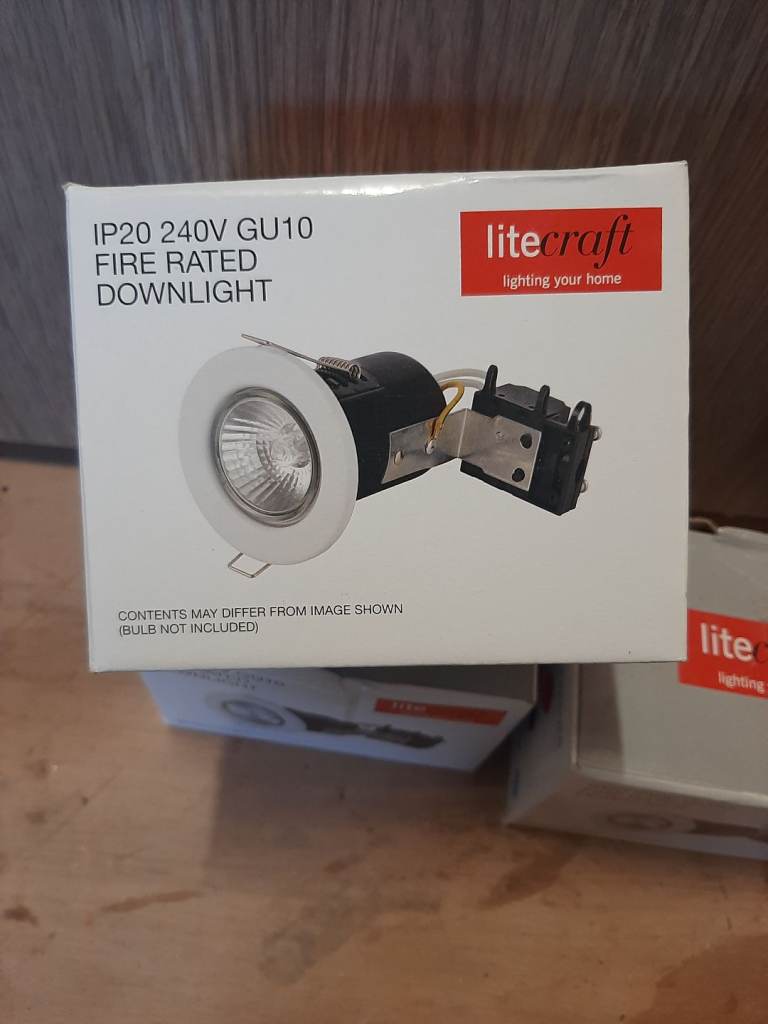 Fire rated down lighters 