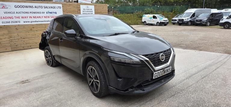 2022 NISSAN QASHQAI TEKNA 1.3 DIG-T HYBRID DAMAGED REPAIRABLE SALVAGE 