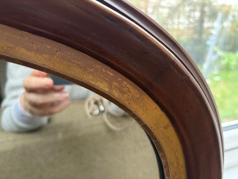 Victorian over mantle mirror in good condition