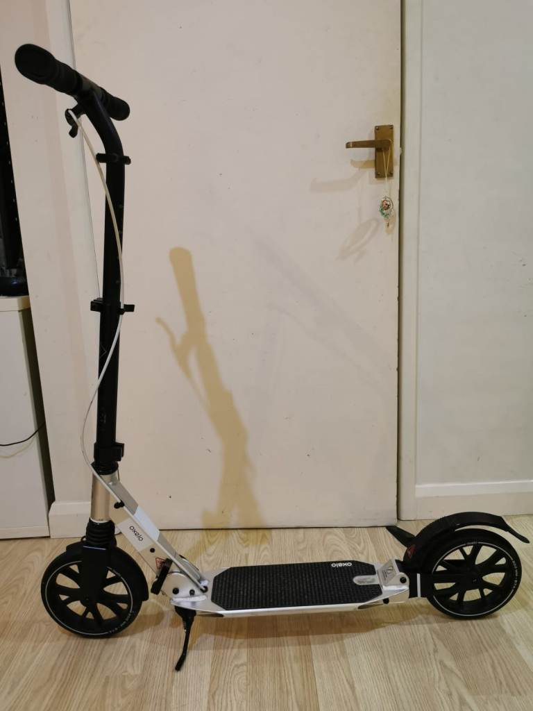 OXELO Adult Scooter (T7XL-Black) with adjustable height