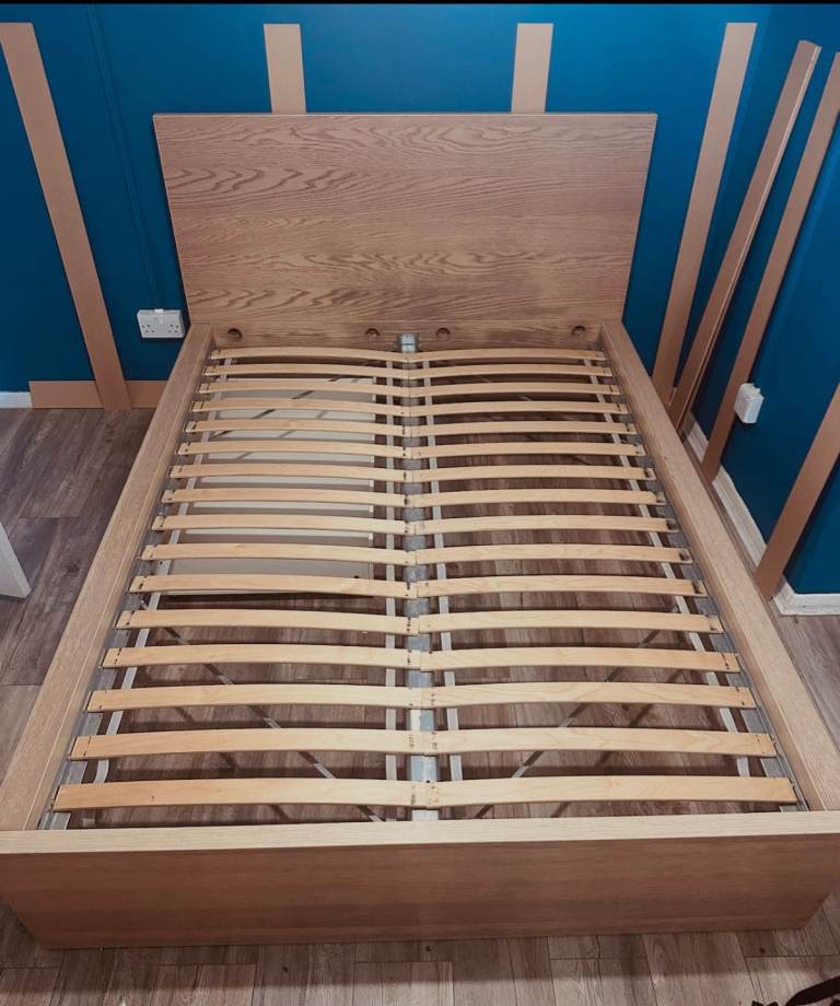 Ikea malm double bed with draws