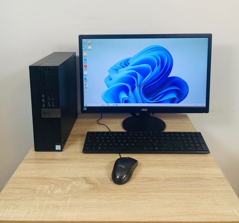 Dell i3 12GB 256GB SSD+ 500GB Ultra Fast Pc Desktop Computer System Win11, Ms office
