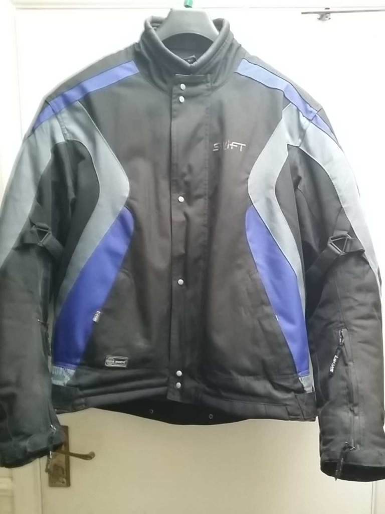 motorcycle bike jacket mens textile swift performance needs new zip uk size 48 XXXL 