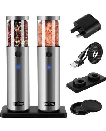 Electric salt and pepper grinder set (brand new)