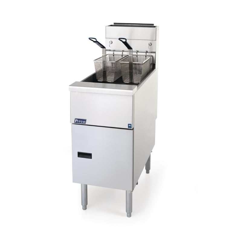Pitco Heavy Duty Single Tank Natural Gas Fryer VF35 (Natural Or LPG )