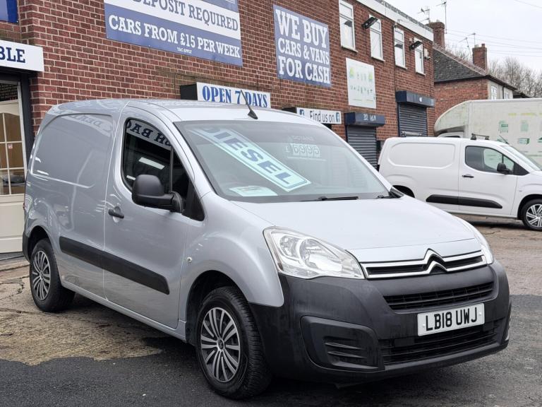2018 Citroen Berlingo 1.6 BlueHDi 850Kg Enterprise 100ps PANEL VAN Diesel Manual