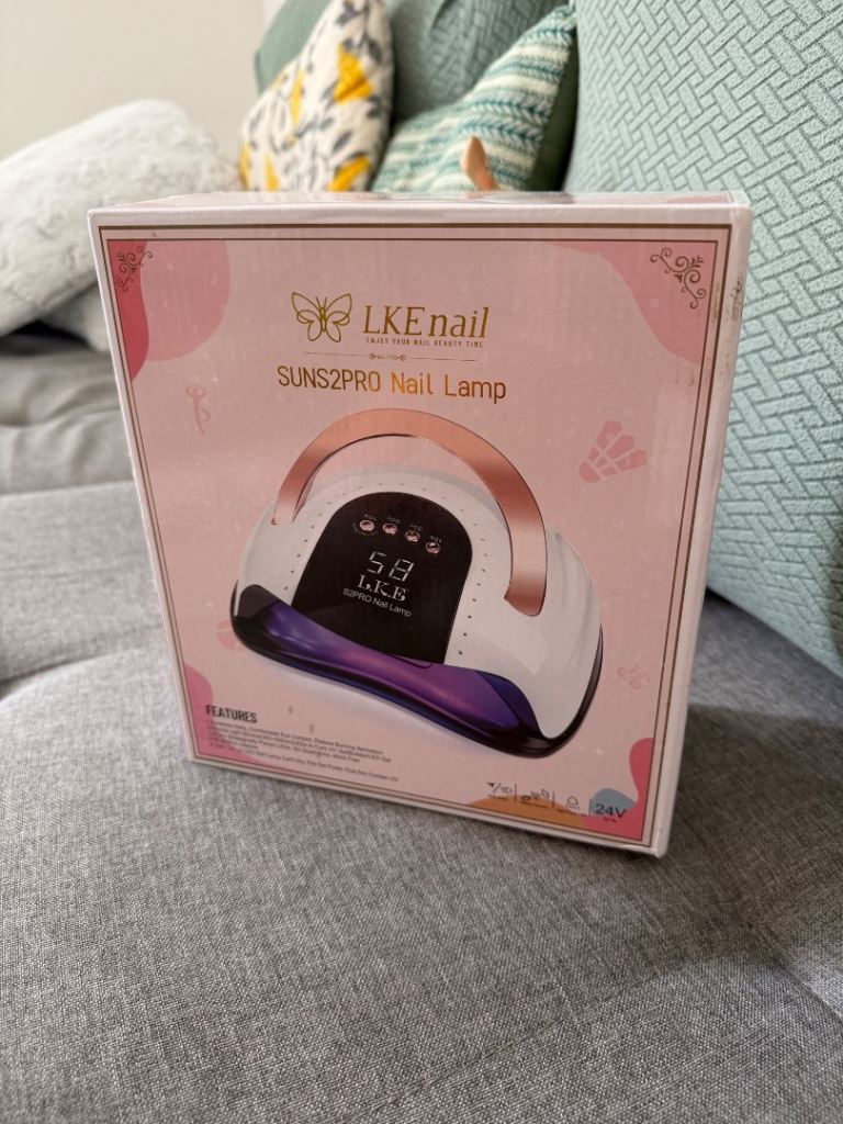 LKE Nail SUNS2PRO UV LED Nail Lamp – New in Box