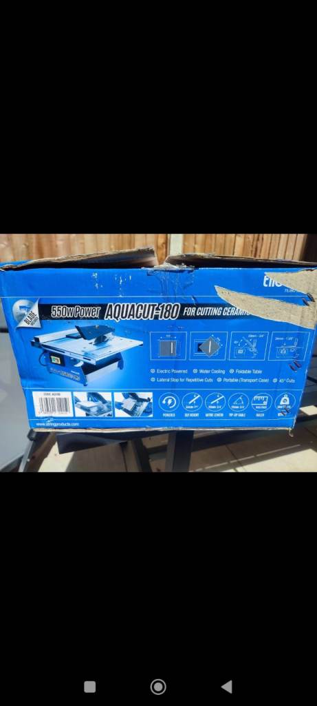 550W Power Aquacut 180 Diamond Tile Cutting Machine