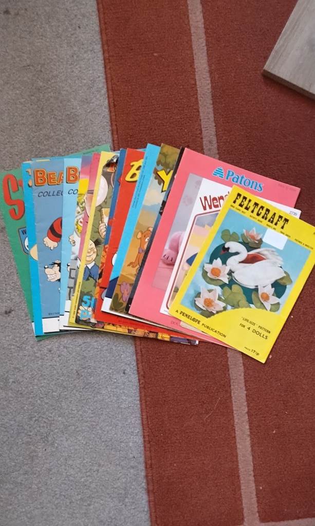 Selection of Vintage knitting pattern cartoon 