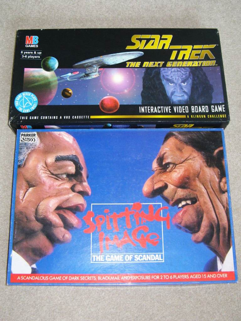 Star Trek The Next Generation & Spitting Image Board Games