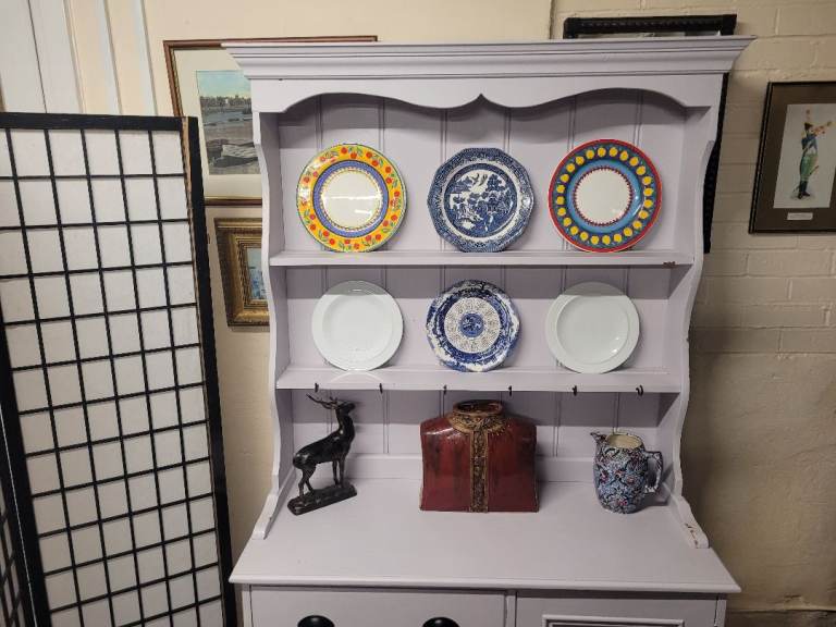 Lovely light grey painted Welsh Dresser   