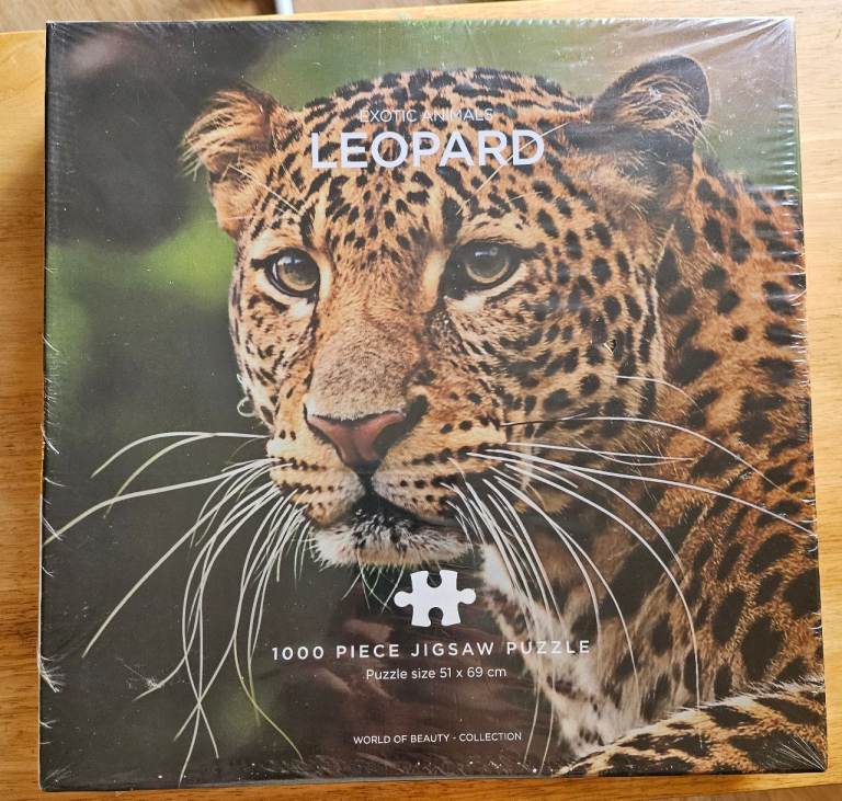 World Of Beauty Collection Exotic Animals Leopard 1000 Piece Jigsaw Puzzle