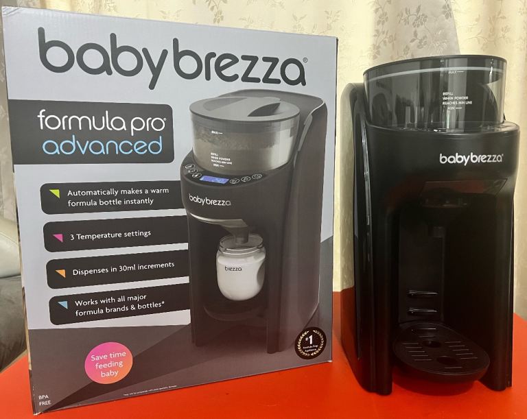 BUNDLE: Baby Brezza Formula Pro Advanced Bottle Maker + Extra Funnel & Cover Set - Black bundle 