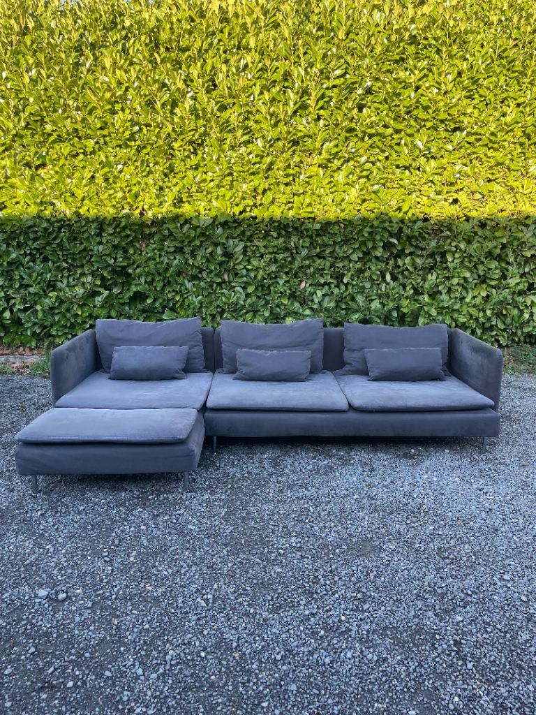 FREE DELIVERY 🥰🚚🥰 IKEA SODERHAMN DARK GREY FABRIC CORNER SOFA GOOD CONDITION 