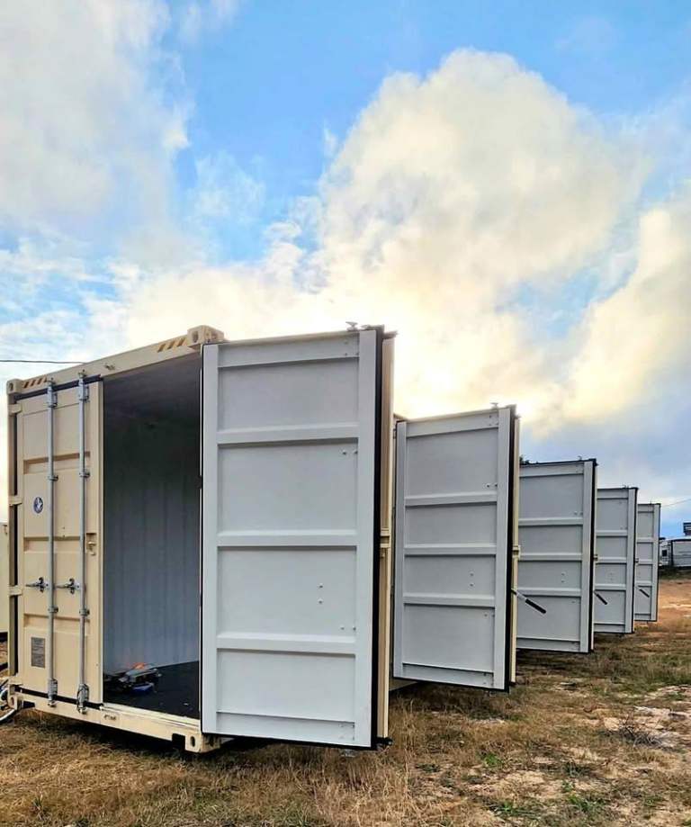 40' High Cube Shipping Container with 4 Side Doors