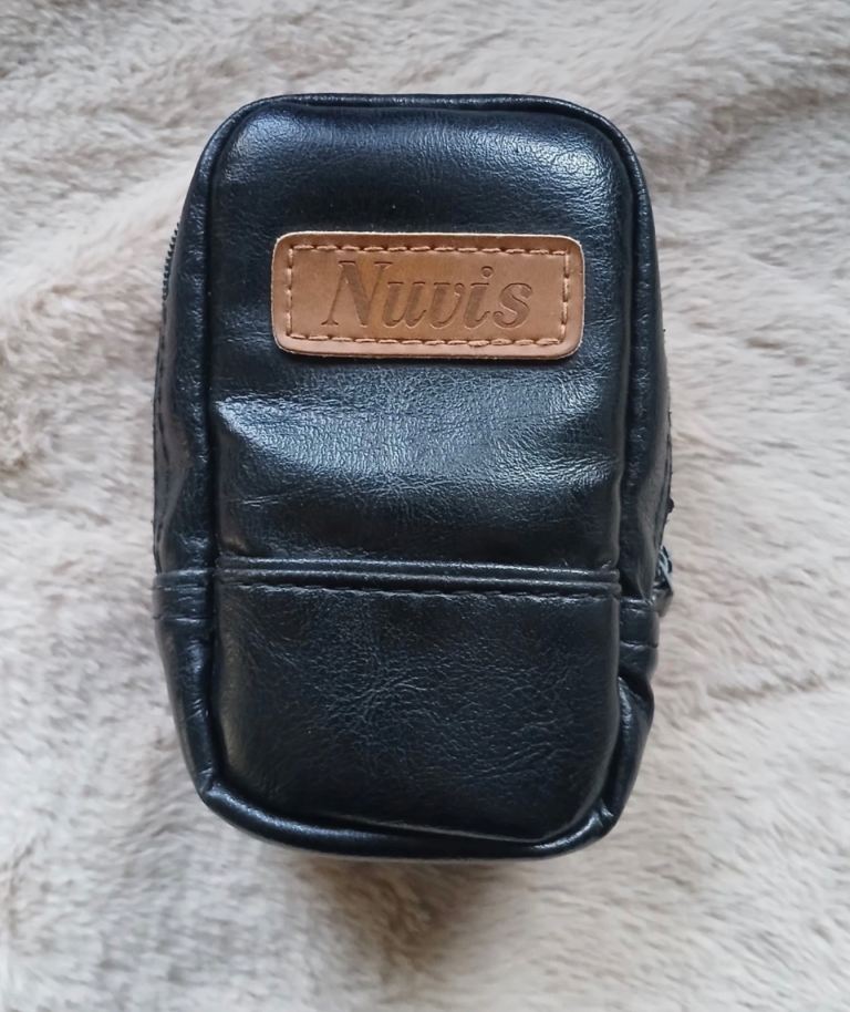 Nuvis Black Leather Pouch / Small Bag – As Good As New