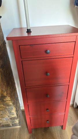 hemnes dresser red brown IKEA 5-Drawer Chest (Discontinued Stain), £110.00 for Sale with a traditional look