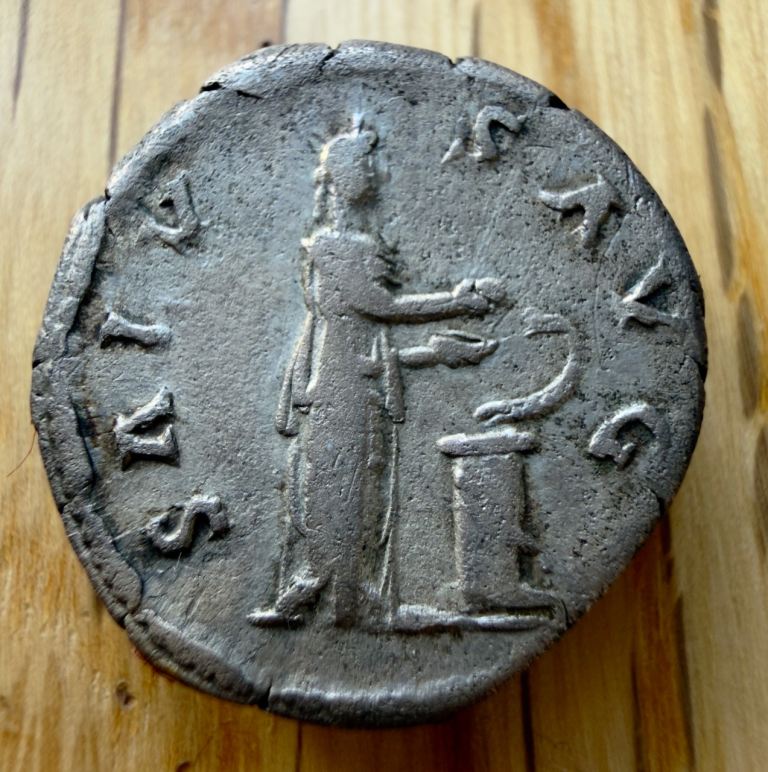 Roman coin denarius Hadrian